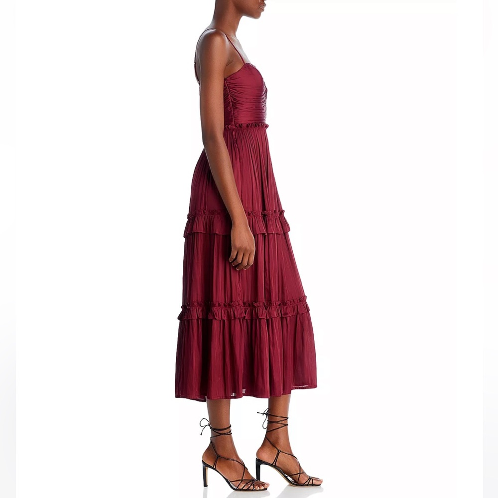 AQUA Ruched Top Midi Dress - 100% Exclusive - Picture 4 of 5